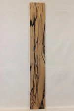 Pale moon, black and white ebony guitar fingerboard blank.