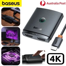 Baseus HD Switch HDMI-compatible Splitter Bi-Direction Built-in Cable Adapter AU