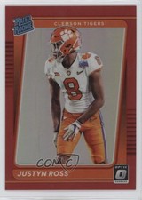 2022 Panini Chronicles Draft Picks Red Prizm 143/149 Justyn Ross #24 0ud4