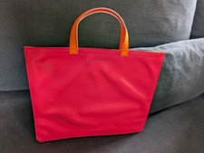 Comme Des Garcons Leather tote Bag - Pink/Yellow 