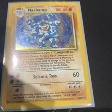 Pokémon TCG Machamp Holo Rare 1st Edition Shadowless Base Set