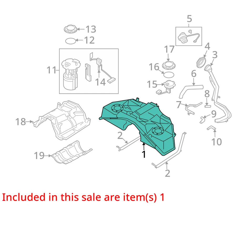 (LOCAL PICKUP ONLY) Fuel Tank Fits 14-19 INFINITI Q70 2649115 Foto 3 de 4