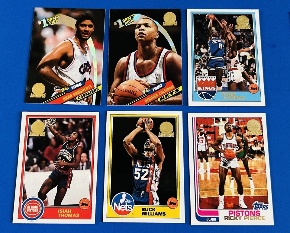 Lote de (22) cartões de basquete paralelos com selo dourado 1992-93 Topps Archives - Imagem 2 de 4