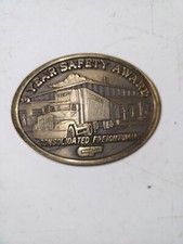CF CONSOLIDATED FREIGHTWAYS 3 YEAR SAFE JOSTENS BELT BUCKLE VINTAGE used 11524-4