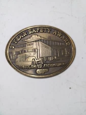 CF CONSOLIDATED FREIGHTWAYS 3 YEAR SAFE JOSTENS BELT BUCKLE VINTAGE used 11524-4