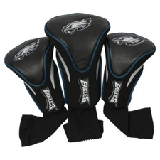 Team Golf NFL Philadelphia Eagles Contour Golf Club Headcovers 3-Pack