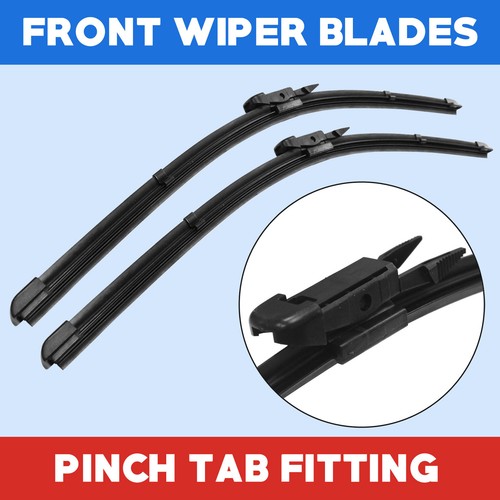 Flat Aero VU Front Windscreen Wiper Blades Set For Ford Transit Connect