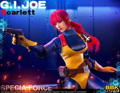 New BBK BBK013 1/6 GIJOE Redhead Girl Scarlett 12" in stock - Picture 3 of 12