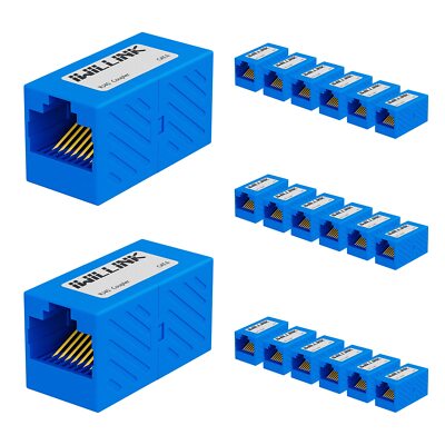 RJ45 Coupler Ethernet Connector Female to Female RJ45 Connector for Cat7 Cat6...