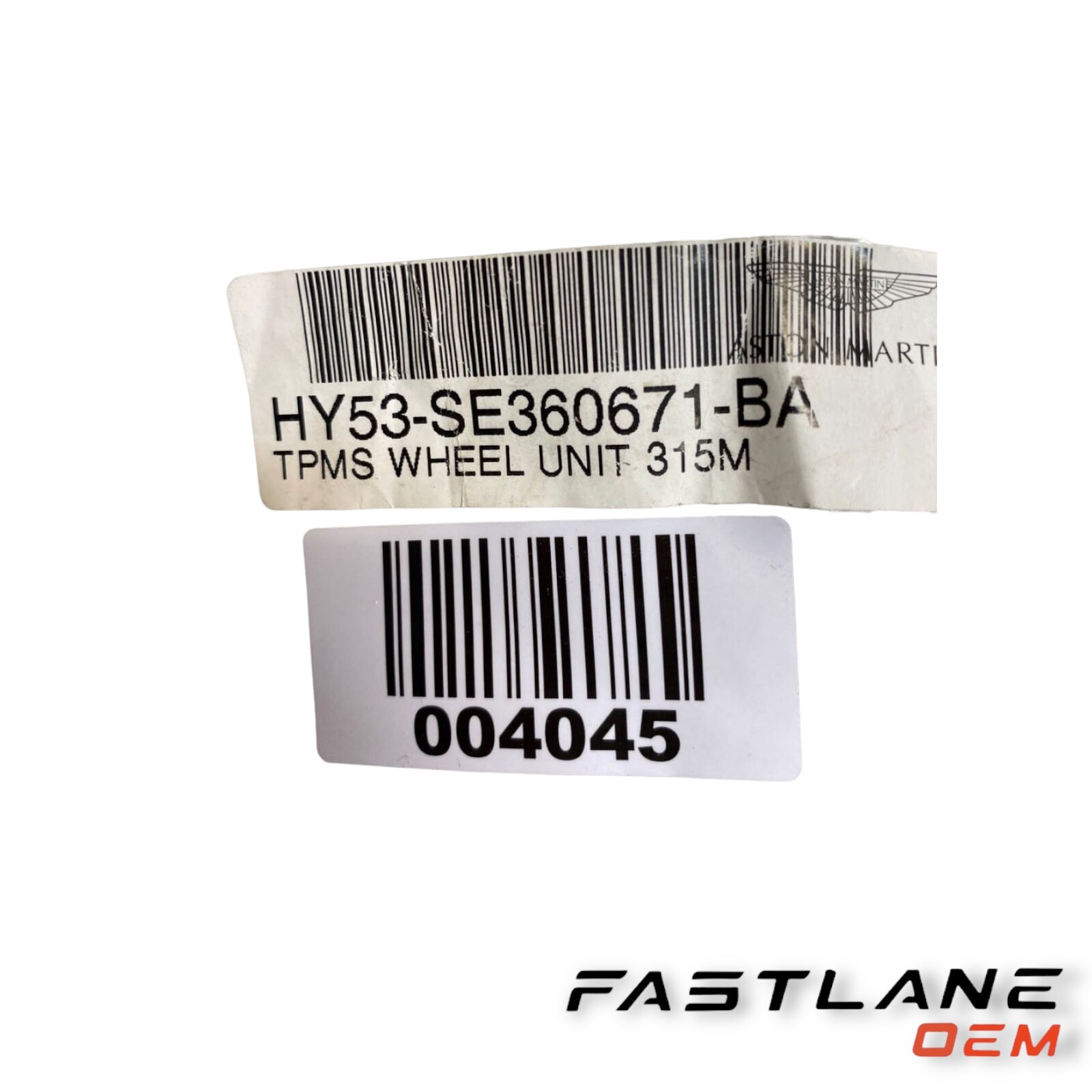 ASTON MARTIN TPMS WHEEL UNIT 315M NEW OEM HY53-SE360671-BA