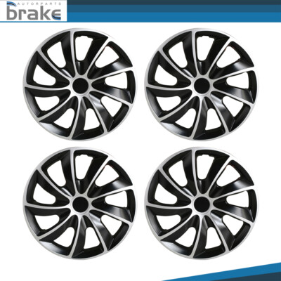 Set of 4 17'' Wheel Covers Snap On Full Hub Caps fit R17 Tire & Steel Rim PP