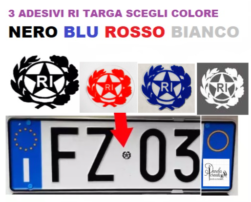 Adesivi Per Targa Auto Dipartimentali - Set Da 2 - Regione Lorena (54) - Mosella - Logo Ancienne Région - Vinile HD 45x100mm - Prodotto Francese