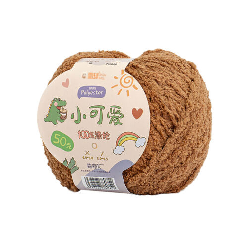 50g Skeins Fluffy Yarn Coral Velvet Cashmere Chunky Crochet Knitting Wool - Picture 12 of 29
