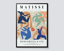 Henri Matisse La Danse Print, Mint Graphic Poster, Cutout Nude Dancer Wall Art,