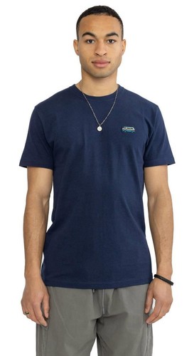 Revolution Mens Bus Regular T-Shirt - Navy Melange - Picture 3 of 6