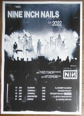 Buy Nine Inch Nails NIN - Live Music Show 2022 Promotional Tour Concert Gig Poster