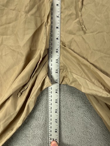 MOSSIMO Womens XL Silky Pants Tan Pull On Drawstring Lightweight Tapered 38X31 - Picture 9 of 10