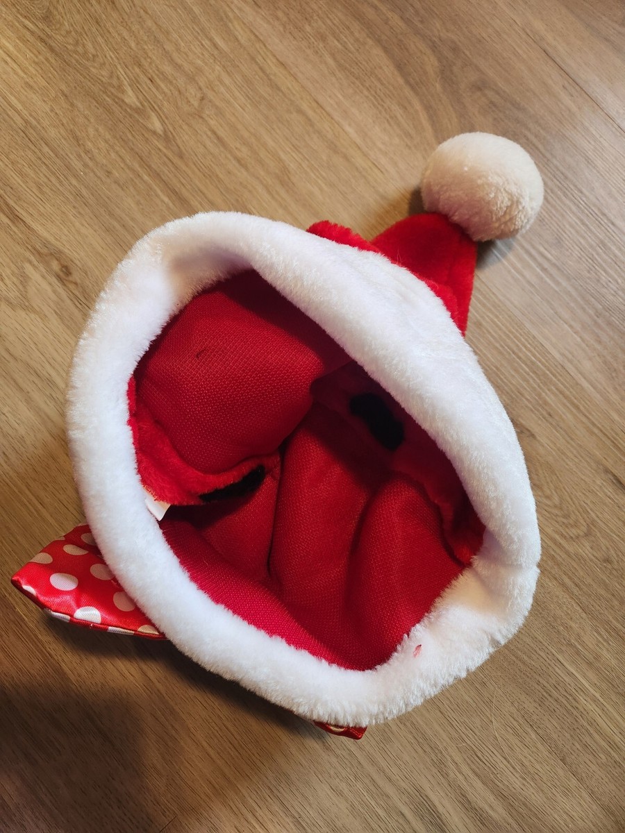 Disney Minnie Mouse Mrs. Claus Santa Hat - Adult Size | eBay