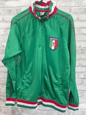 Rhinox Men Mexico Green Soccer Track Jacket Mexico Sz Medium Futbol Logo