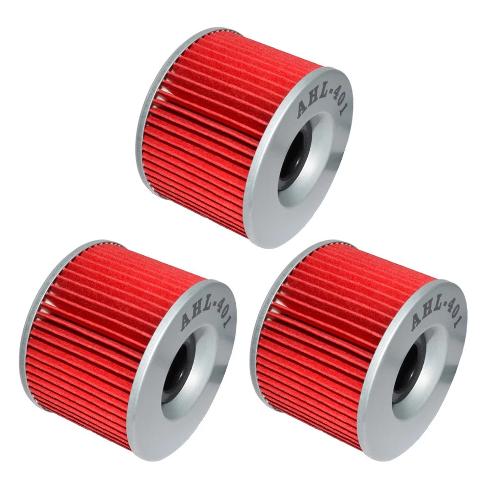 3x Filtro de aceite 401 para Honda GL1100 GL1200 CB900F CB750F CB750K CB650 CB500 CB550 Foto 2 de 4