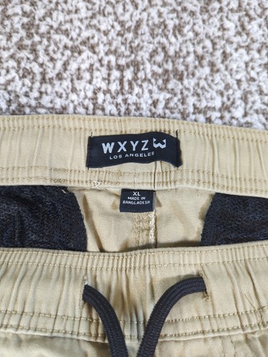 WXYZ Cargo Joggers Pants Mens XL Khaki Tan Drawstring Elastic Waist "Jack" - Picture 6 of 9