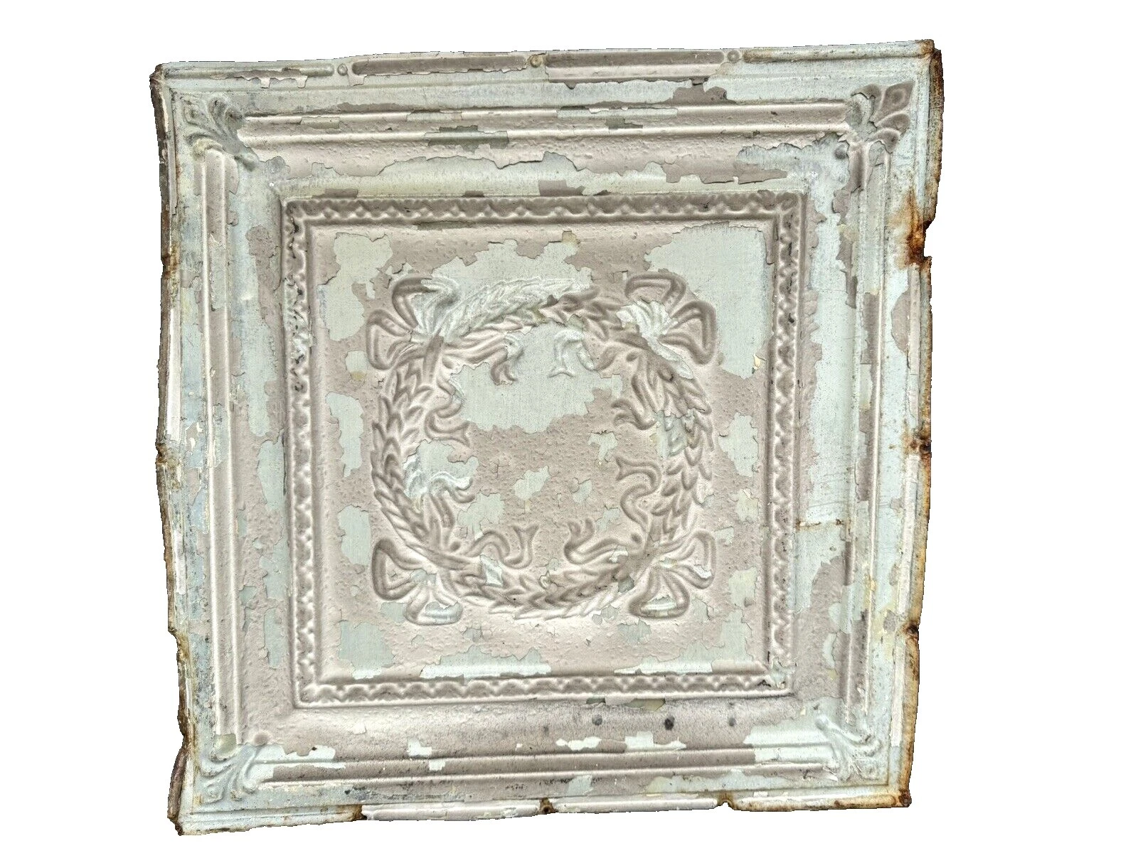 Tin Antique Original Architectural & Garden Antiques Pre 1890 Decade