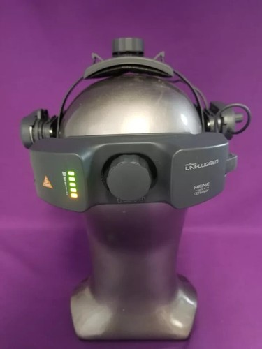 Oftalmoscopio binocular indirecto inalámbrico Heine Omega 500 BIO con estuche de transporte - Imagen 8 de 9