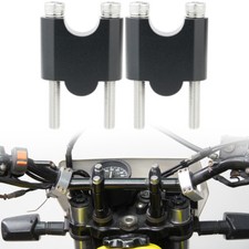 Ajuste para 08-24 Yamaha FZ16 Fazer Aluminio Manillar Elevadores Montaje Abrazadera Adaptador