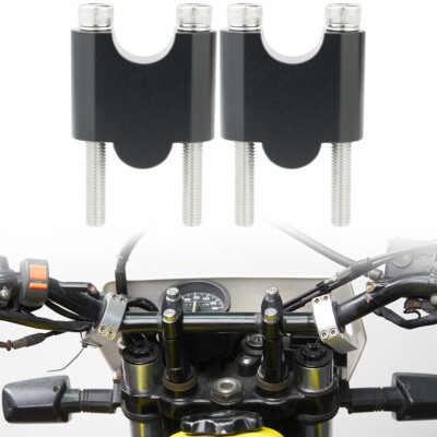 Fit For 08-24 Yamaha FZ16 Fazer Aluminum Handle Bar Risers Mount Clamp Adapter