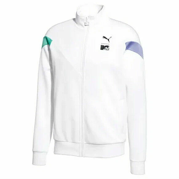Puma x MTV MCS Mens Track Top Zip Up White Jumper 579817 02
