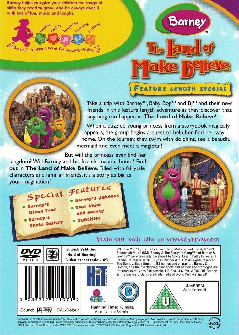 その他 Land of Make Believe [DVD] BARNEY The Land of Make Believe DVD 2005film mermaid