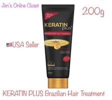 KERATIN PLUS Brazilian Hair Treatment BLACK 200g 1 Tube FREE SHIPPING