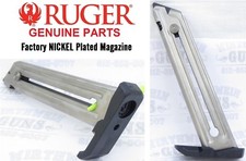 Factory RUGER Nickel 90229 22/45 Magazine 10 round Mark 3 MK III MKIII MK3