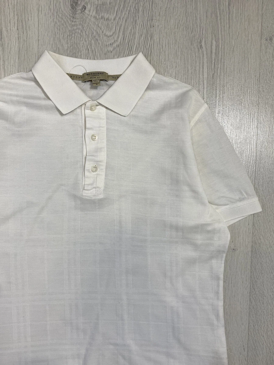 Burberry white top polo men