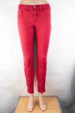 Rag & Bone Jeans Ankle Skinny 26 (25 X 28) Women's Jeans Red Denim Zip Ankle