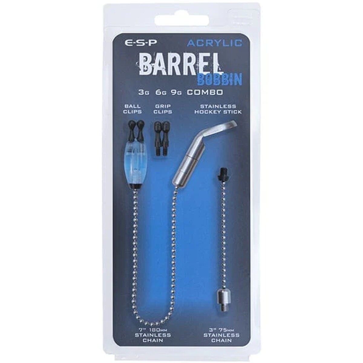 ESP Barrel Bobbin Kit Blue Carp Fishing Bite Indication Hockey Stick ETBBK006