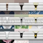 10 x Picture Rail Hooks White Silver Brass Bronze Hanging Mirror Painting Metal