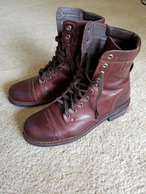 diesel leather boots mens