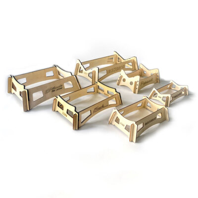 Wooden Boat Rocket V-shaped Display Frame for RC Boat Multiple Sizes