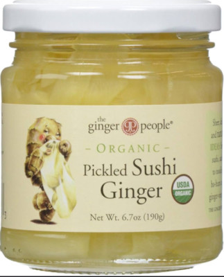 The Ginger People Organic Pickled Sushi Ginger, Vegan, 6.7 ounces (Pack of 2)