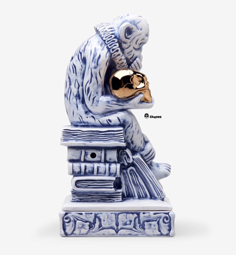 NEIGHBORHOOD NBHD Monkey Gold Skull Chamber Ceramic Incense