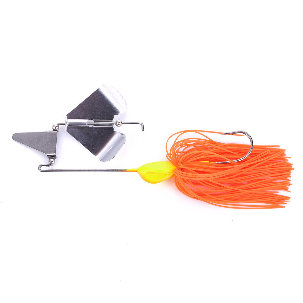 4pcs 11.5cm/22g Spinnerbait Blade Bait Rubber Skirt Buzzbait Fishing Lure Tackle - Image 9