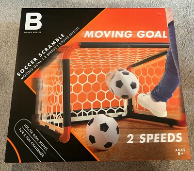 Black Series Soccer Scramble Motorized Goal game with 2 Balls Sound Effect