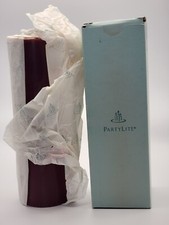 NIB Partylite Pillar Candle 3 x 9  Burgundy Mulberry Original C3929 NEW