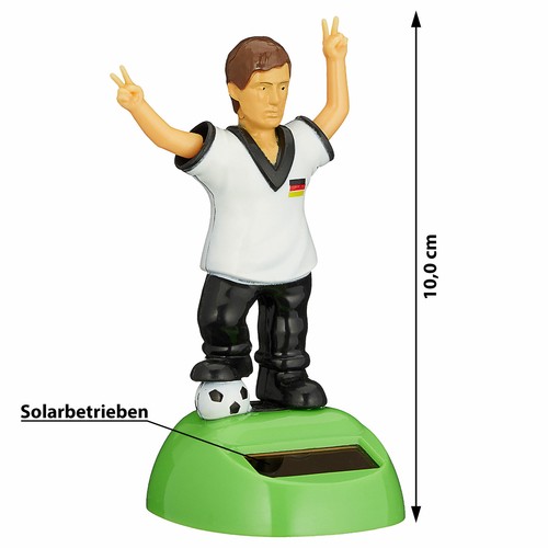 Deutschland Wackelfigur im Deutschlandtrikot Solar Fußball WM EM Torjubel Deko - Bild 2 von 5