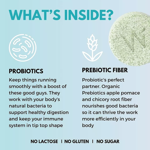 Wellbeing Nutrition Daily Probiotics + Prebiotics (21 Effervescent Tablets) - Picture 5 of 7