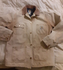 Vintage Carhartt Chore Jacket Sz. XL Corduroy Collar Blanket Lined USA Union