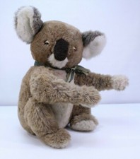 VTG Dakin 1981 Plush Koala Bear 18" Stuffed Animal Toy Brown Sitting Ribbon Bow