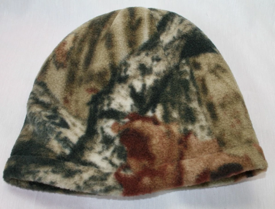  Mossy Oak Camuflaje Reversible Damas Vellón Acanalado Medias Sombrero Gorro, Tostado Crema Foto 2 de 2