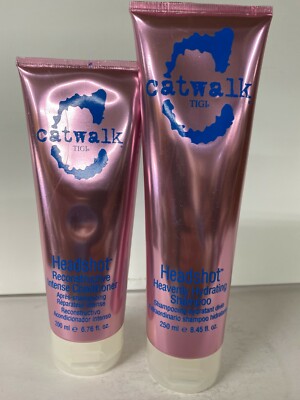 TIGI Catwalk Headshot Heavenly Hydrating Shampoo 8.45 oz  & Conditioner 6.7 oz